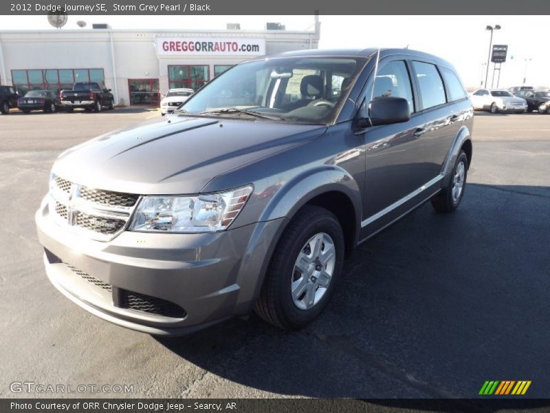 Storm Grey Pearl / Black 2012 Dodge Journey SE