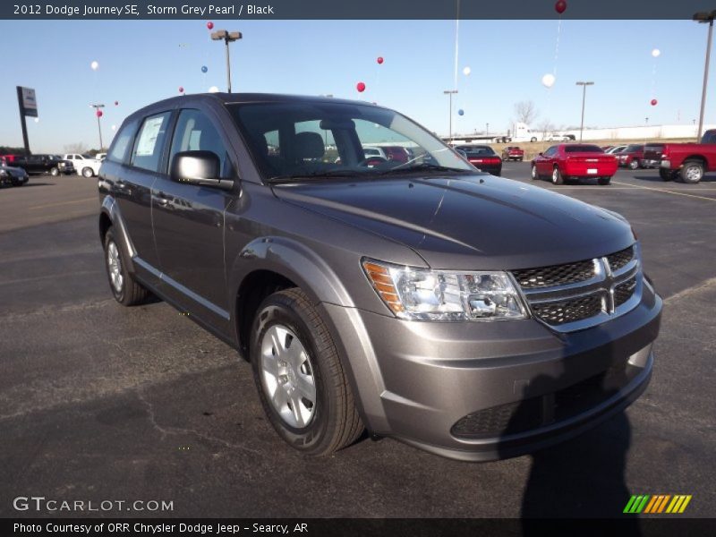 Storm Grey Pearl / Black 2012 Dodge Journey SE