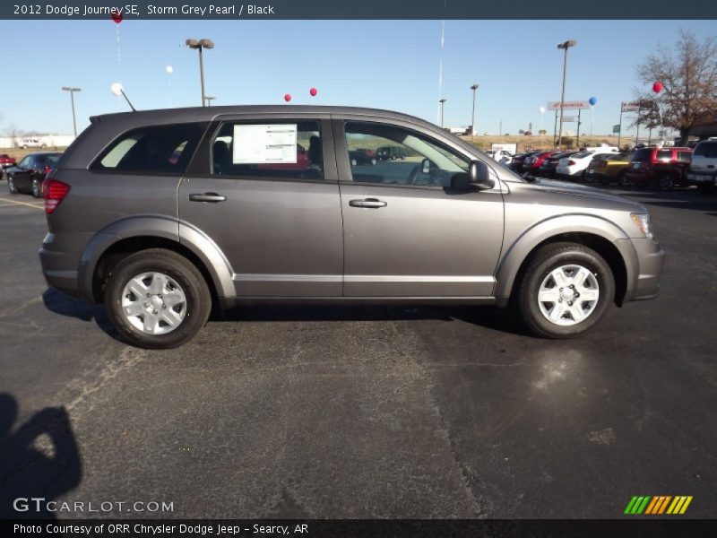 Storm Grey Pearl / Black 2012 Dodge Journey SE