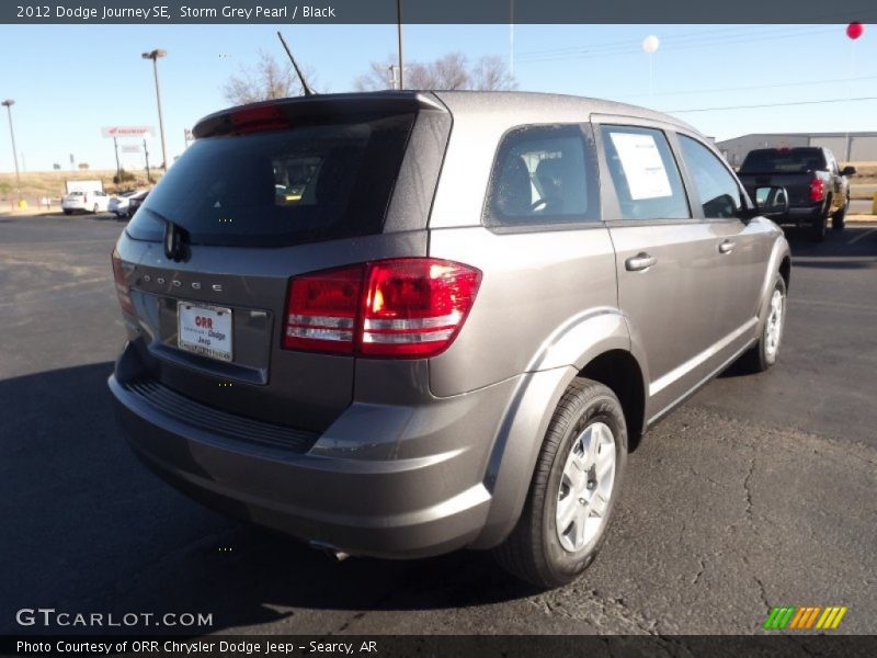 Storm Grey Pearl / Black 2012 Dodge Journey SE