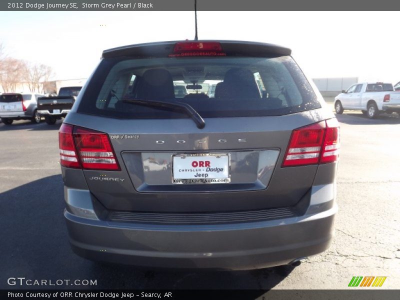 Storm Grey Pearl / Black 2012 Dodge Journey SE
