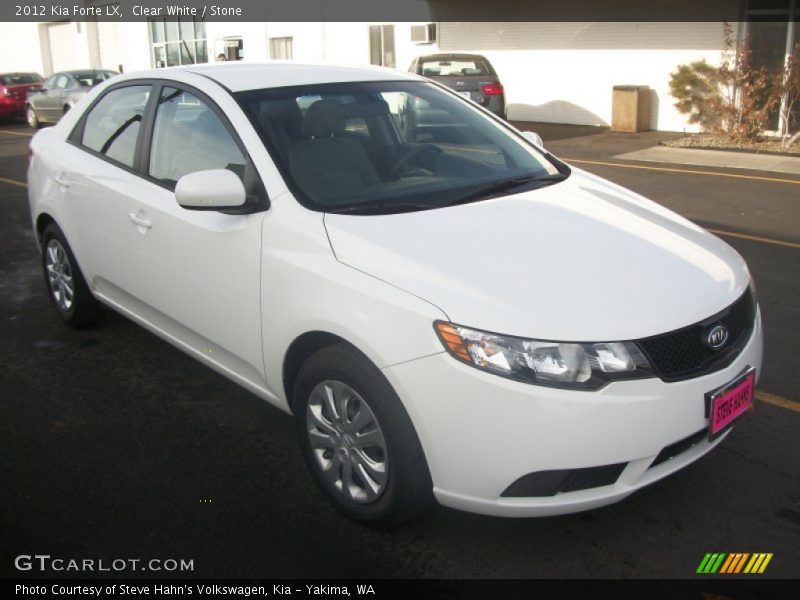 Clear White / Stone 2012 Kia Forte LX