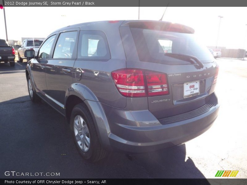 Storm Grey Pearl / Black 2012 Dodge Journey SE