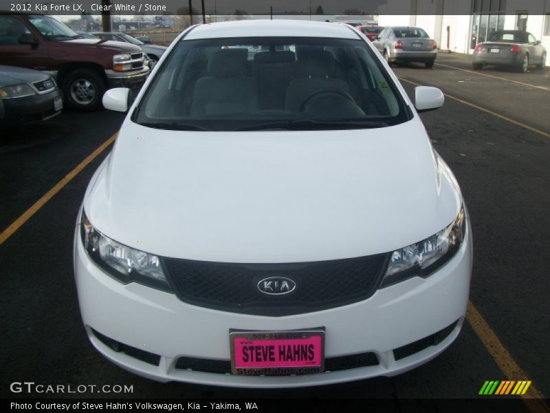 Clear White / Stone 2012 Kia Forte LX