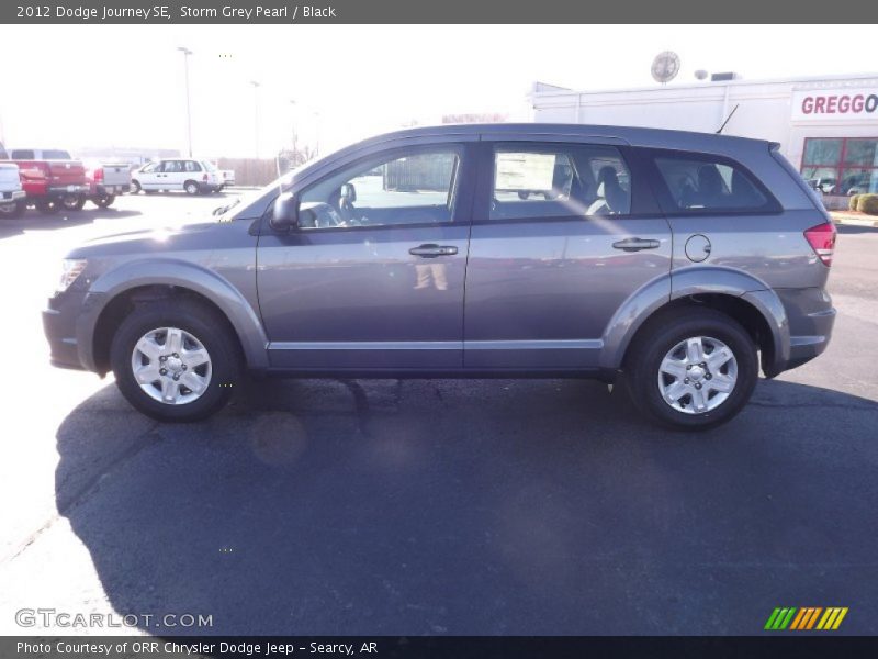 Storm Grey Pearl / Black 2012 Dodge Journey SE