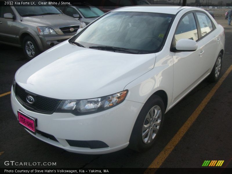 Clear White / Stone 2012 Kia Forte LX