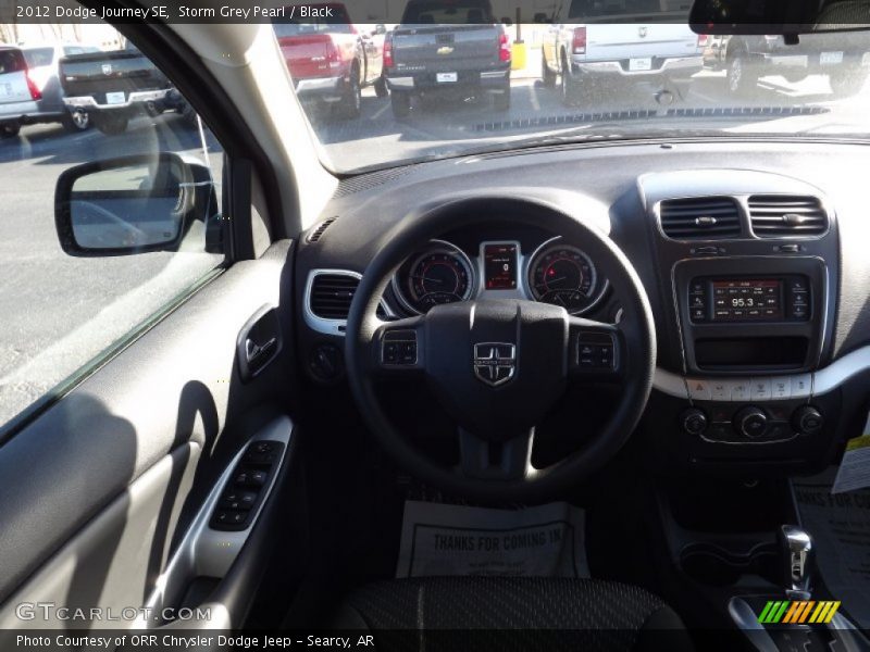 Storm Grey Pearl / Black 2012 Dodge Journey SE