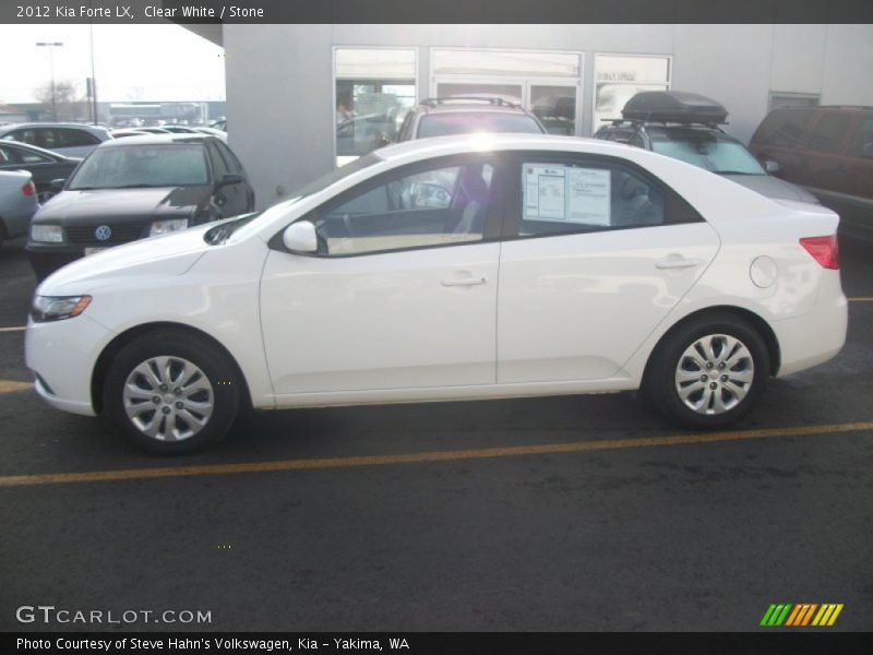 Clear White / Stone 2012 Kia Forte LX
