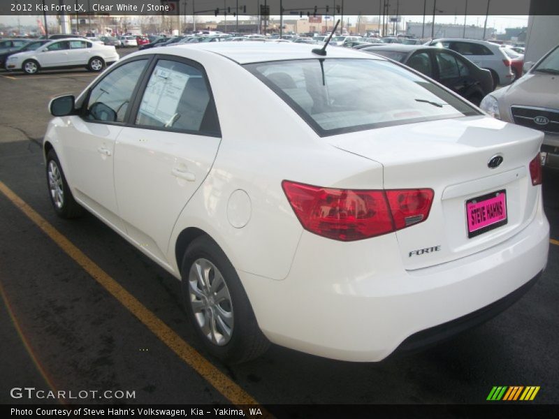 Clear White / Stone 2012 Kia Forte LX