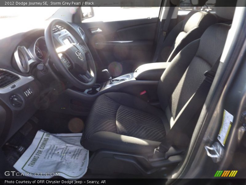Storm Grey Pearl / Black 2012 Dodge Journey SE