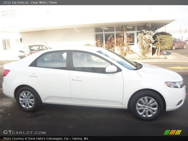 Clear White / Stone 2012 Kia Forte LX