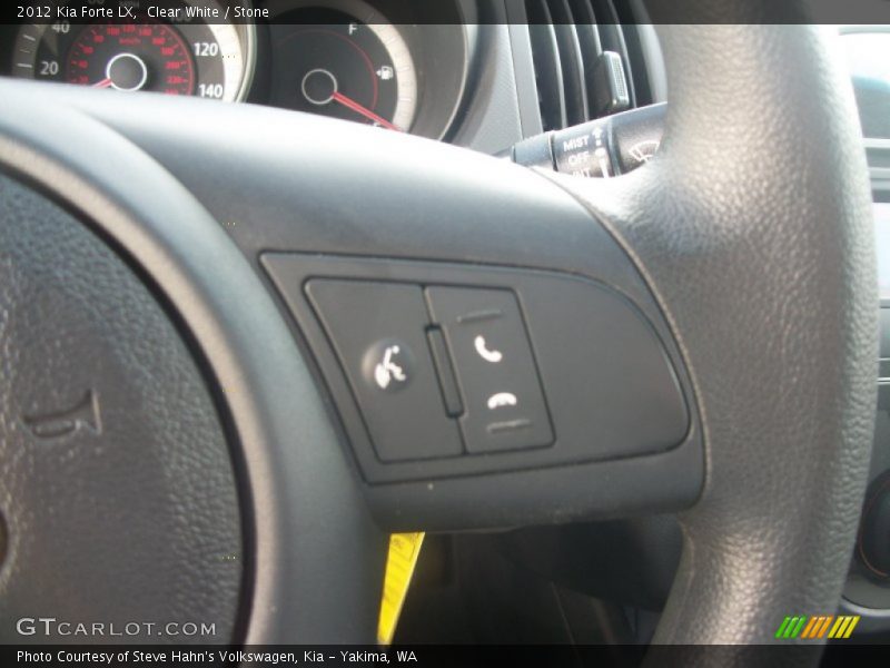 Clear White / Stone 2012 Kia Forte LX