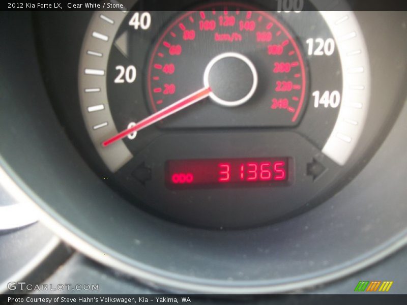 Clear White / Stone 2012 Kia Forte LX