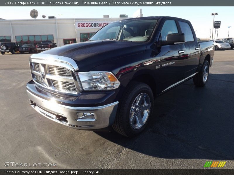 True Blue Pearl / Dark Slate Gray/Medium Graystone 2012 Dodge Ram 1500 Big Horn Crew Cab