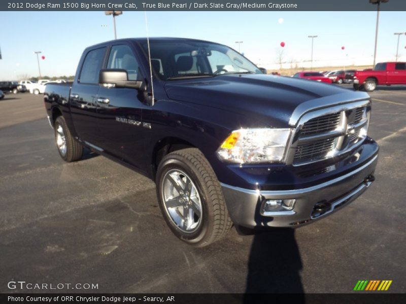 True Blue Pearl / Dark Slate Gray/Medium Graystone 2012 Dodge Ram 1500 Big Horn Crew Cab