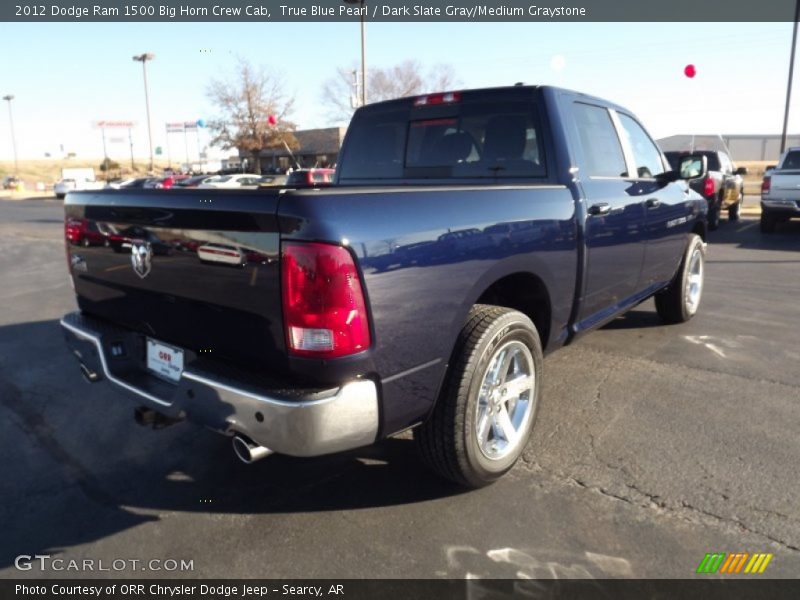 True Blue Pearl / Dark Slate Gray/Medium Graystone 2012 Dodge Ram 1500 Big Horn Crew Cab