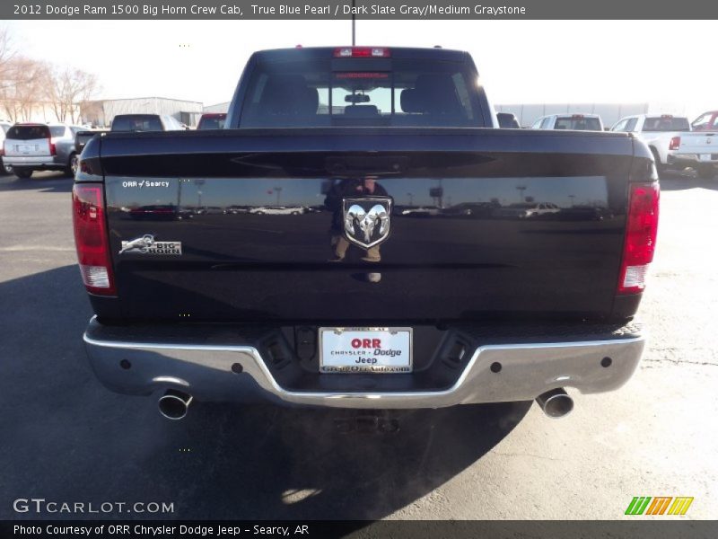 True Blue Pearl / Dark Slate Gray/Medium Graystone 2012 Dodge Ram 1500 Big Horn Crew Cab