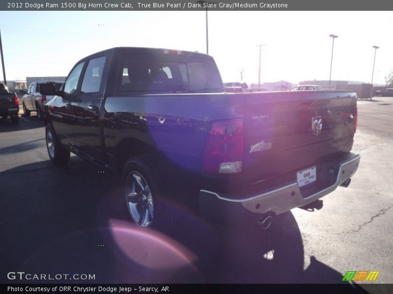 True Blue Pearl / Dark Slate Gray/Medium Graystone 2012 Dodge Ram 1500 Big Horn Crew Cab