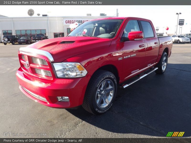 Flame Red / Dark Slate Gray 2012 Dodge Ram 1500 Sport Crew Cab