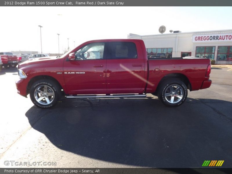 Flame Red / Dark Slate Gray 2012 Dodge Ram 1500 Sport Crew Cab