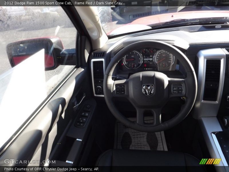 Flame Red / Dark Slate Gray 2012 Dodge Ram 1500 Sport Crew Cab