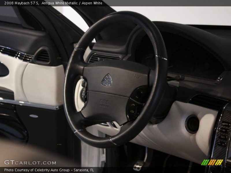 Antigua White Metallic / Aspen White 2008 Maybach 57 S