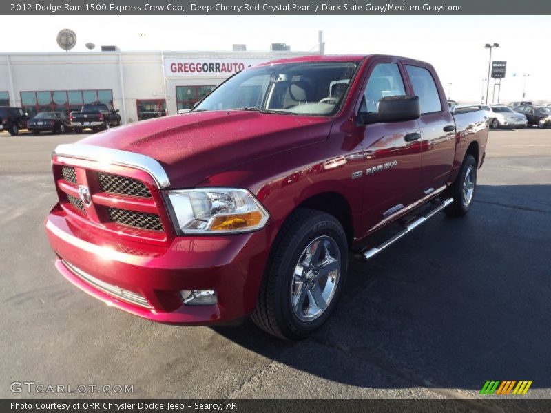 Deep Cherry Red Crystal Pearl / Dark Slate Gray/Medium Graystone 2012 Dodge Ram 1500 Express Crew Cab