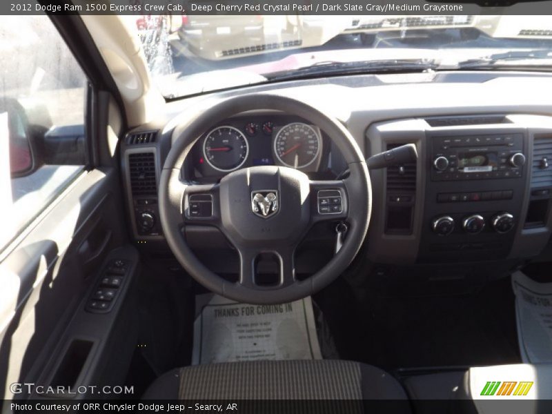 Deep Cherry Red Crystal Pearl / Dark Slate Gray/Medium Graystone 2012 Dodge Ram 1500 Express Crew Cab