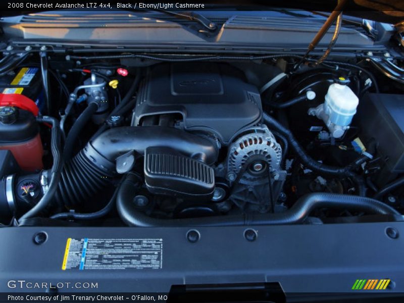 Black / Ebony/Light Cashmere 2008 Chevrolet Avalanche LTZ 4x4