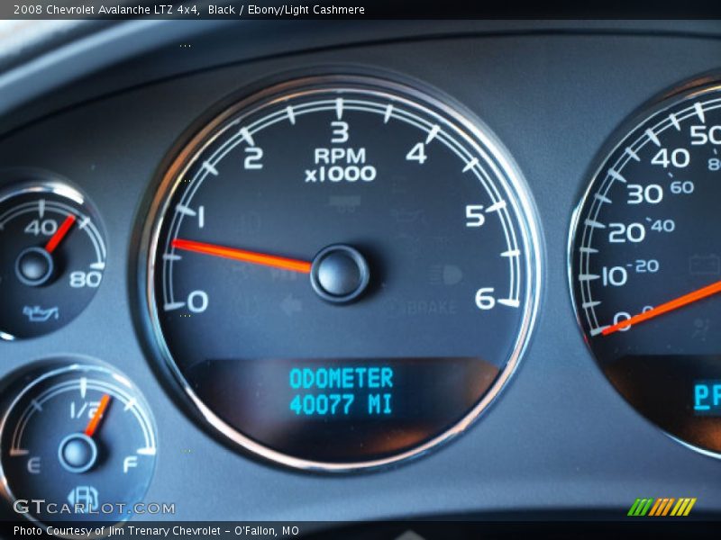 Black / Ebony/Light Cashmere 2008 Chevrolet Avalanche LTZ 4x4