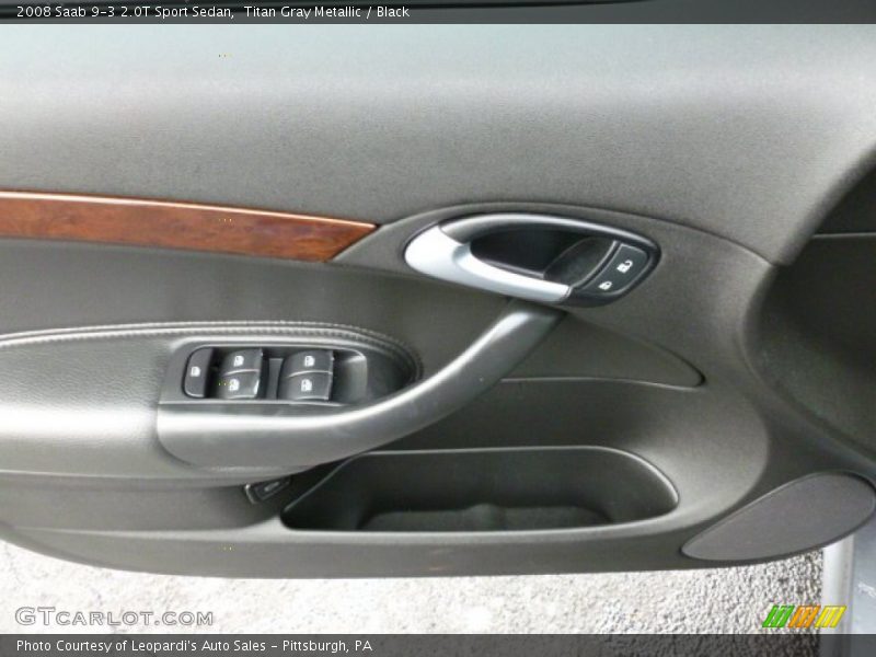 Titan Gray Metallic / Black 2008 Saab 9-3 2.0T Sport Sedan