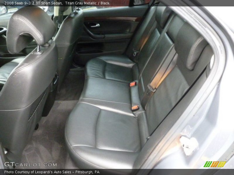 Titan Gray Metallic / Black 2008 Saab 9-3 2.0T Sport Sedan