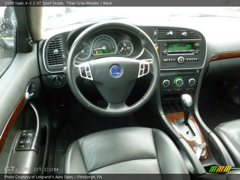 Titan Gray Metallic / Black 2008 Saab 9-3 2.0T Sport Sedan