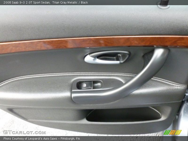 Titan Gray Metallic / Black 2008 Saab 9-3 2.0T Sport Sedan