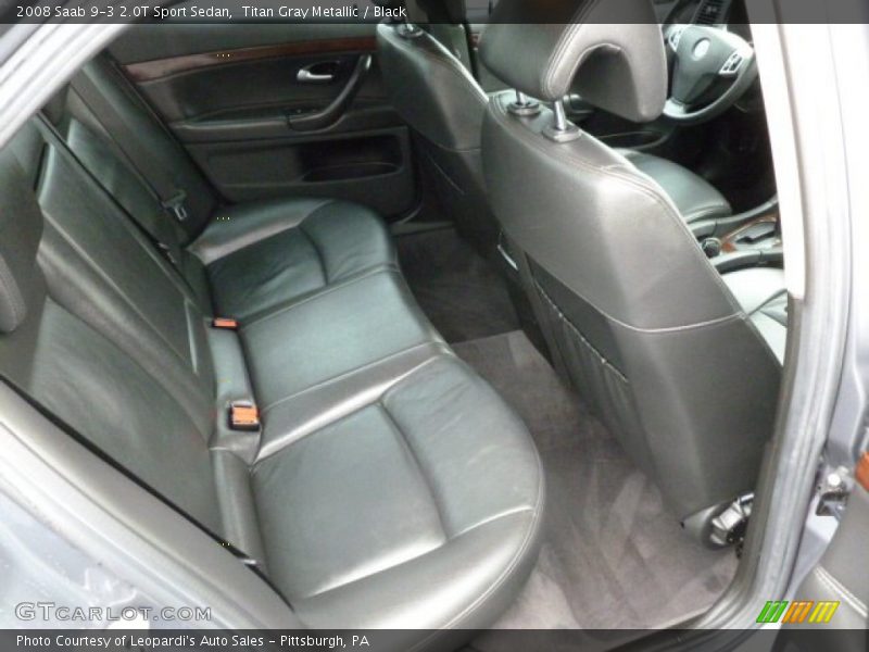 Titan Gray Metallic / Black 2008 Saab 9-3 2.0T Sport Sedan