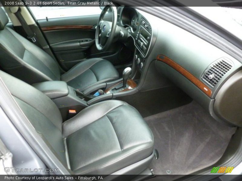 Titan Gray Metallic / Black 2008 Saab 9-3 2.0T Sport Sedan