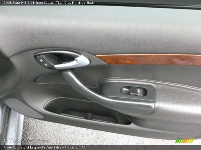 Titan Gray Metallic / Black 2008 Saab 9-3 2.0T Sport Sedan