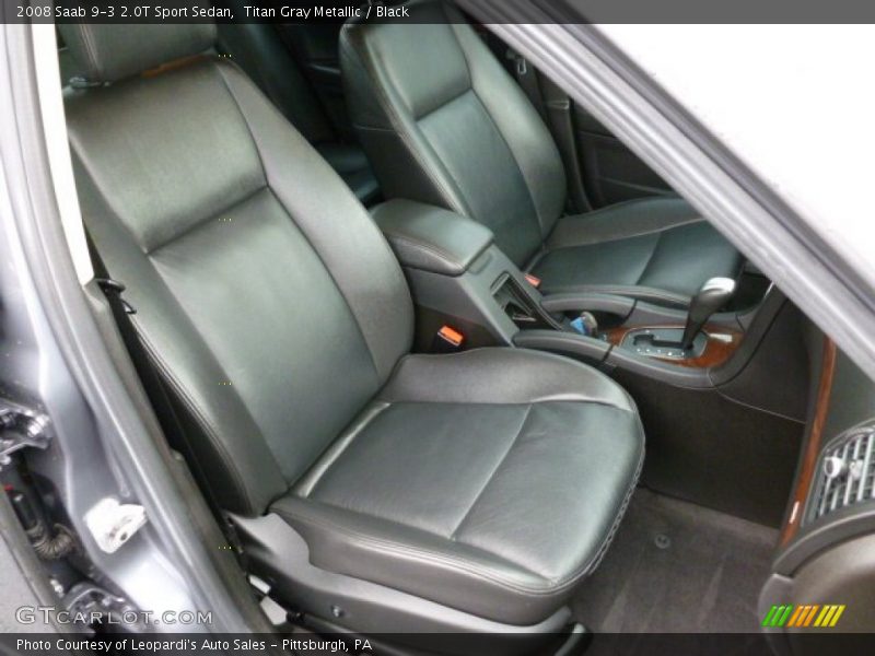 Titan Gray Metallic / Black 2008 Saab 9-3 2.0T Sport Sedan