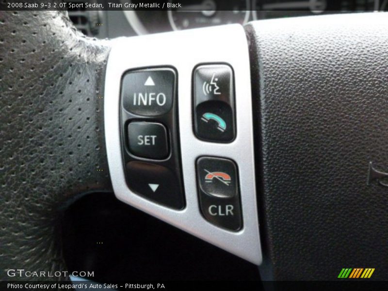 Titan Gray Metallic / Black 2008 Saab 9-3 2.0T Sport Sedan
