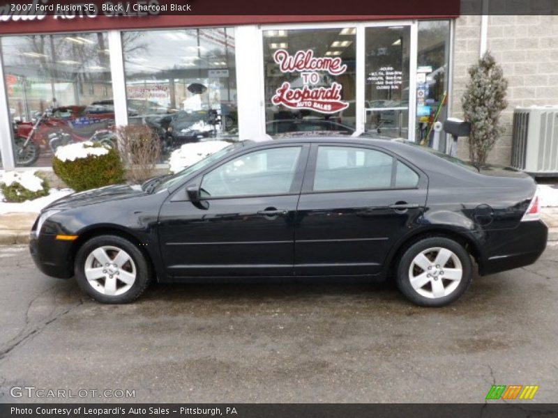 Black / Charcoal Black 2007 Ford Fusion SE