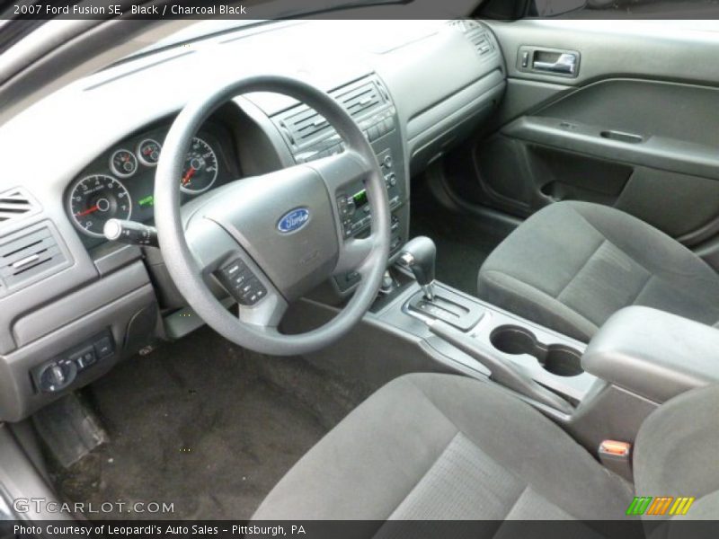 Black / Charcoal Black 2007 Ford Fusion SE