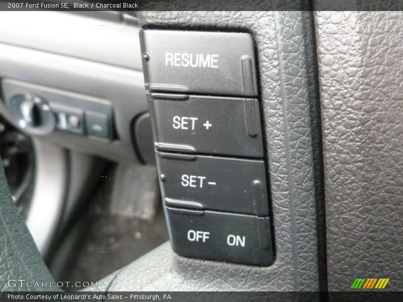 Black / Charcoal Black 2007 Ford Fusion SE