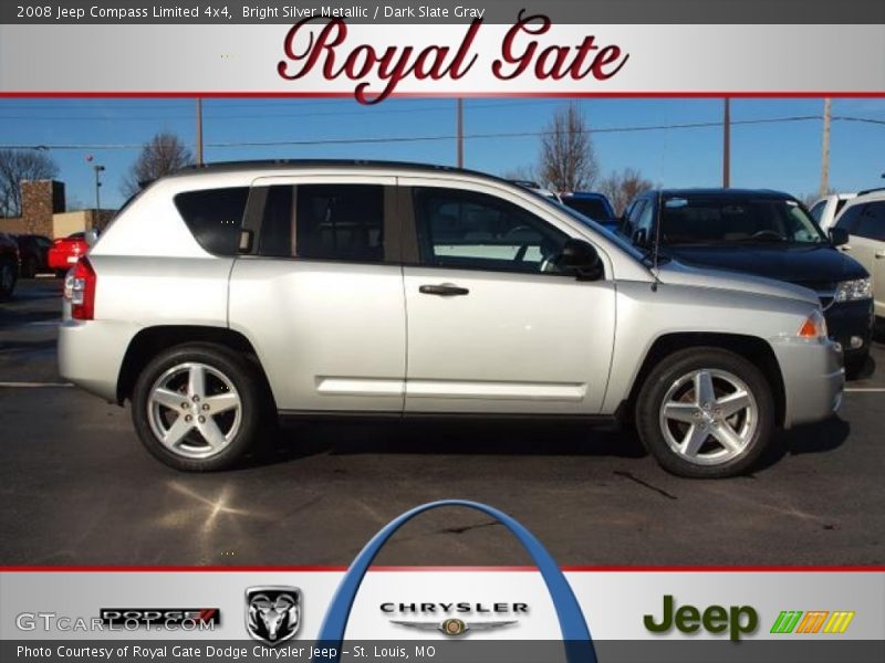 Bright Silver Metallic / Dark Slate Gray 2008 Jeep Compass Limited 4x4