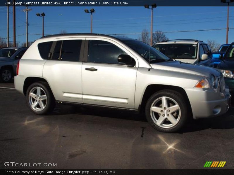 Bright Silver Metallic / Dark Slate Gray 2008 Jeep Compass Limited 4x4