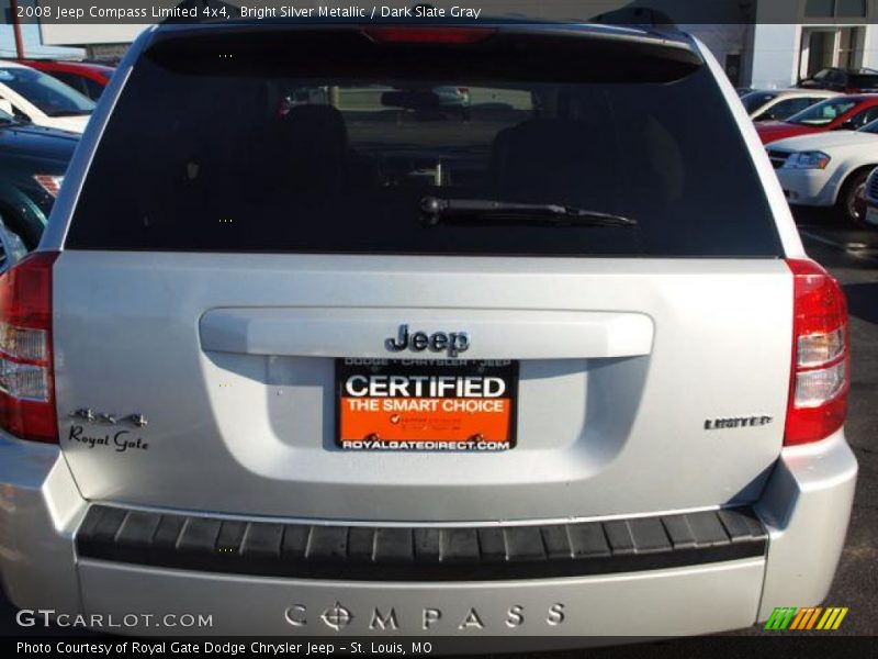 Bright Silver Metallic / Dark Slate Gray 2008 Jeep Compass Limited 4x4