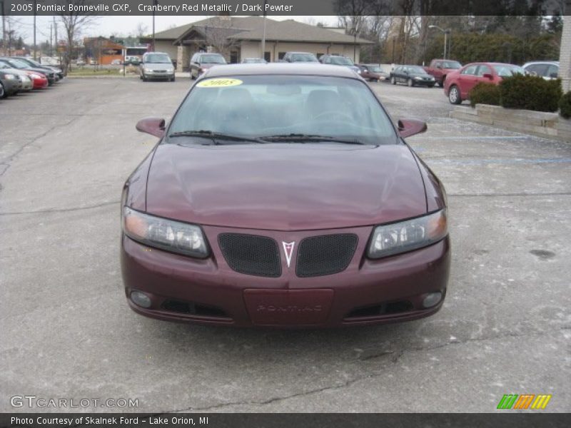 Cranberry Red Metallic / Dark Pewter 2005 Pontiac Bonneville GXP