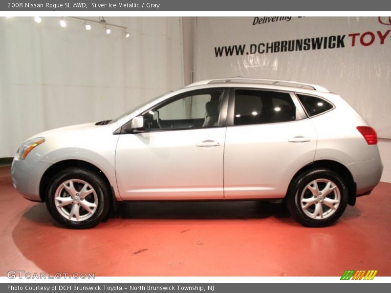 Silver Ice Metallic / Gray 2008 Nissan Rogue SL AWD