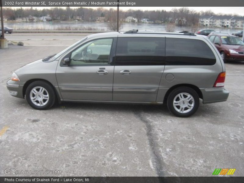 Spruce Green Metallic / Medium Parchment Beige 2002 Ford Windstar SE
