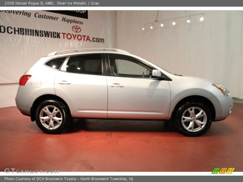 Silver Ice Metallic / Gray 2008 Nissan Rogue SL AWD