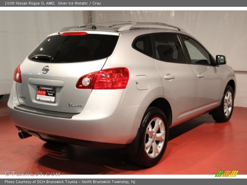 Silver Ice Metallic / Gray 2008 Nissan Rogue SL AWD